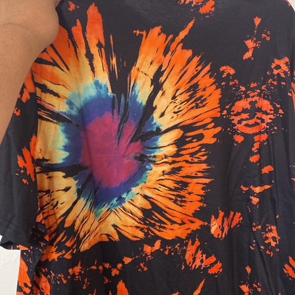 NEW Bright and Colorful Tie Dye Short sleeve T Shirt Plus size 2X - Picture 4 of 9